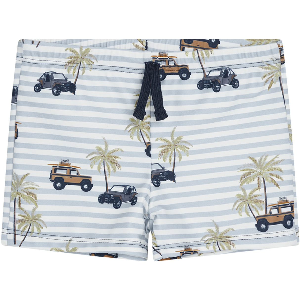 Hust & Claire White Haki Swim Trunks
