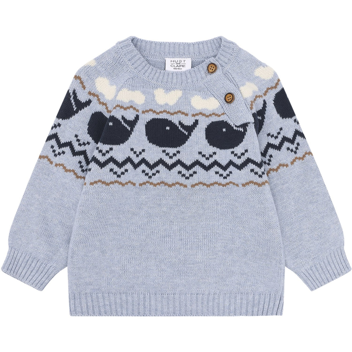 Hust & Claire Sky Melange Pilou Pullover