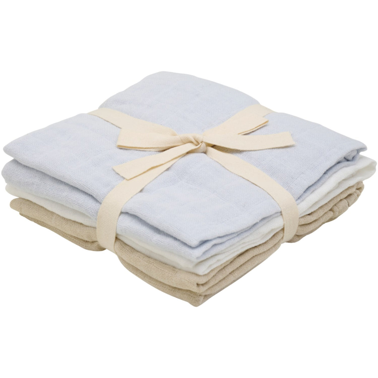 Pippi Metal Mint Organic Cloth Muslin 3-pack