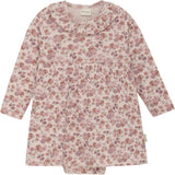 Minymo Peach Whip Dress AOP Rib