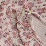 Minymo Peach Whip Dress AOP Rib