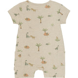 Minymo Light Beige Melange Onesie AOP