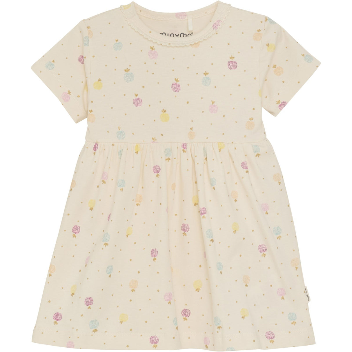 Minymo White Swan Body Dress AOP