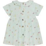 Minymo Wan Blue Dress Embroidery