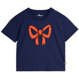 Mini Rodini Blue Bow Application T-Shirt