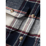 Name It Navy Blazer Check Tamol Oversize Shirt