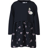 Name It Dark Sapphire Swan Valona Ls Regular Sweat Dress