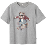 Name It Grey Melange Teaske T-Shirt