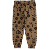 Mini Rodini Brown Squiggly Cats AOP Trousers