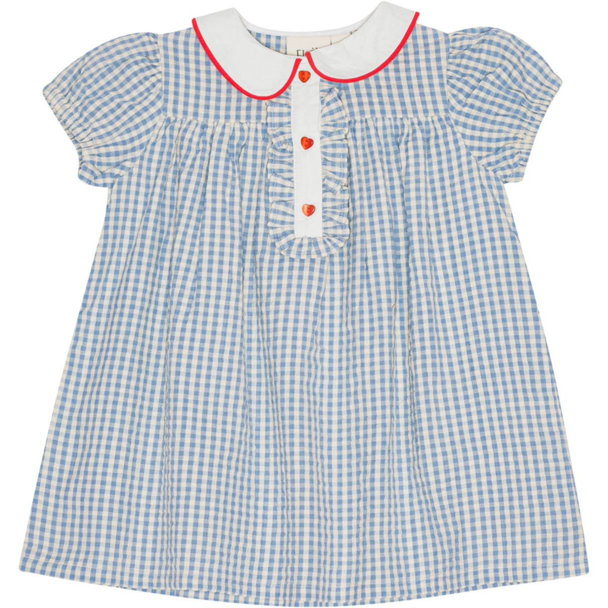 Flöss Blue/Soft White Gingham River Dress