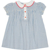Flöss Blue/Soft White Gingham River Dress