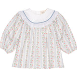 Flöss Soft white/Bright blue Abigail Dress