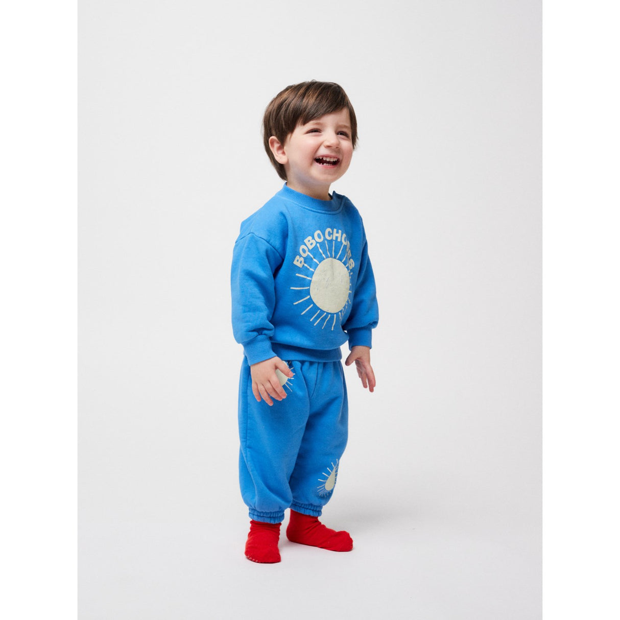 Bobo Choses Turquoise Baby Bobo Choses Sun Turquoise Sweatshirt