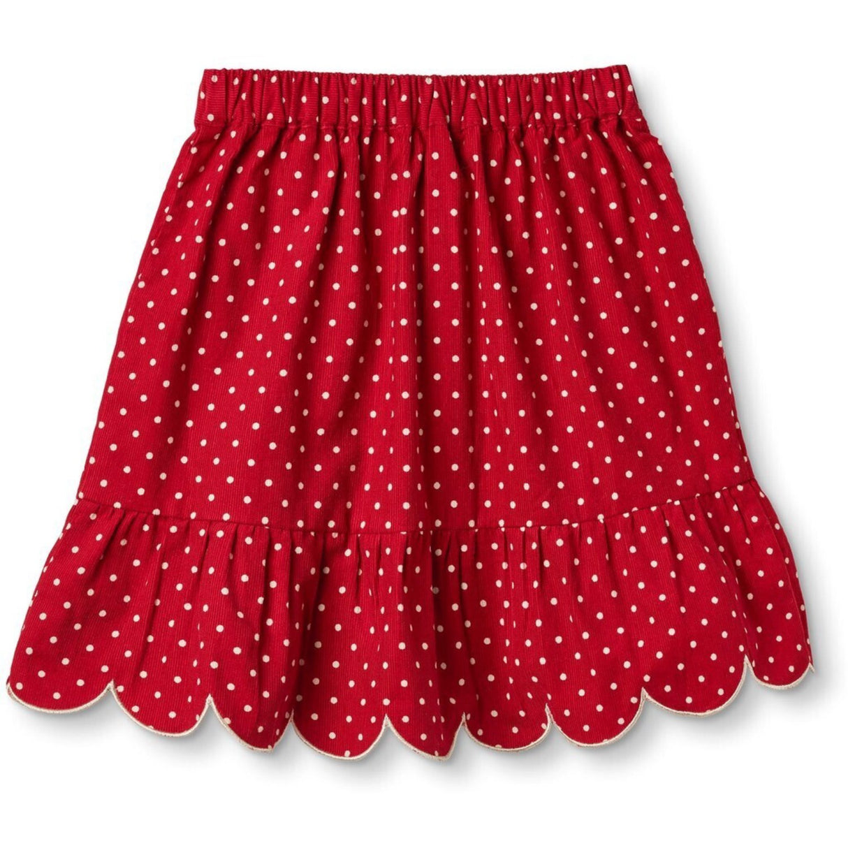 Fliink Pompeian Red Dolly Dot Skirt