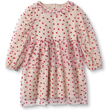 Fliink Sandshell/ Pompeian Red Tulle Heart Dress