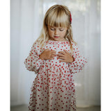 Fliink Sandshell/ Pompeian Red Tulle Heart Dress