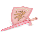 Konges Sløjd Pink Glitter Princess Sword And Shield