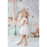 Dolly by Le Petit Cake Dress Whipped Cream White