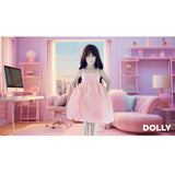 Dolly by Le Petit Tom DollyPink Dolly World Heart Balloon Organza Dress With Cotton Body