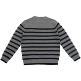 HOLMM Oxford Stripe Obay Cashmere Knit Sweater