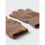 Lil'Atelier Beaver Fur Nalu Knit Gloves