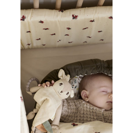 FILIBABBA Cuddle cloth with teether Fawn