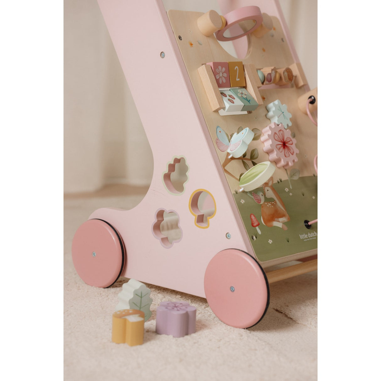 Little Dutch Fairy Garden Pink Multi-Aktivitets Gåvogn