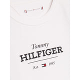 Tommy Hilfiger White Monotype Logo Body Ls