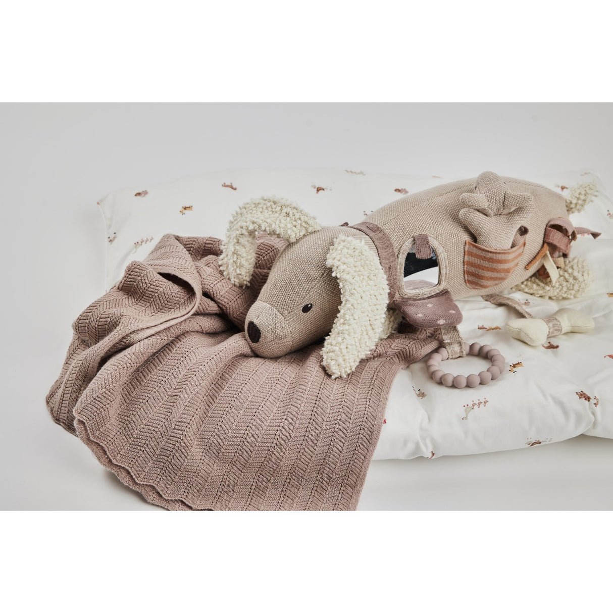 Smallstuff Pudder Baby Blanket Fishbone Knit