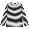 THE NEW Siblings Mood Indigo Striped Fro Uni Rib Blouse