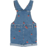 THE NEW Siblings Light Blue Denim EMB Nayla Short Denim Dungarees
