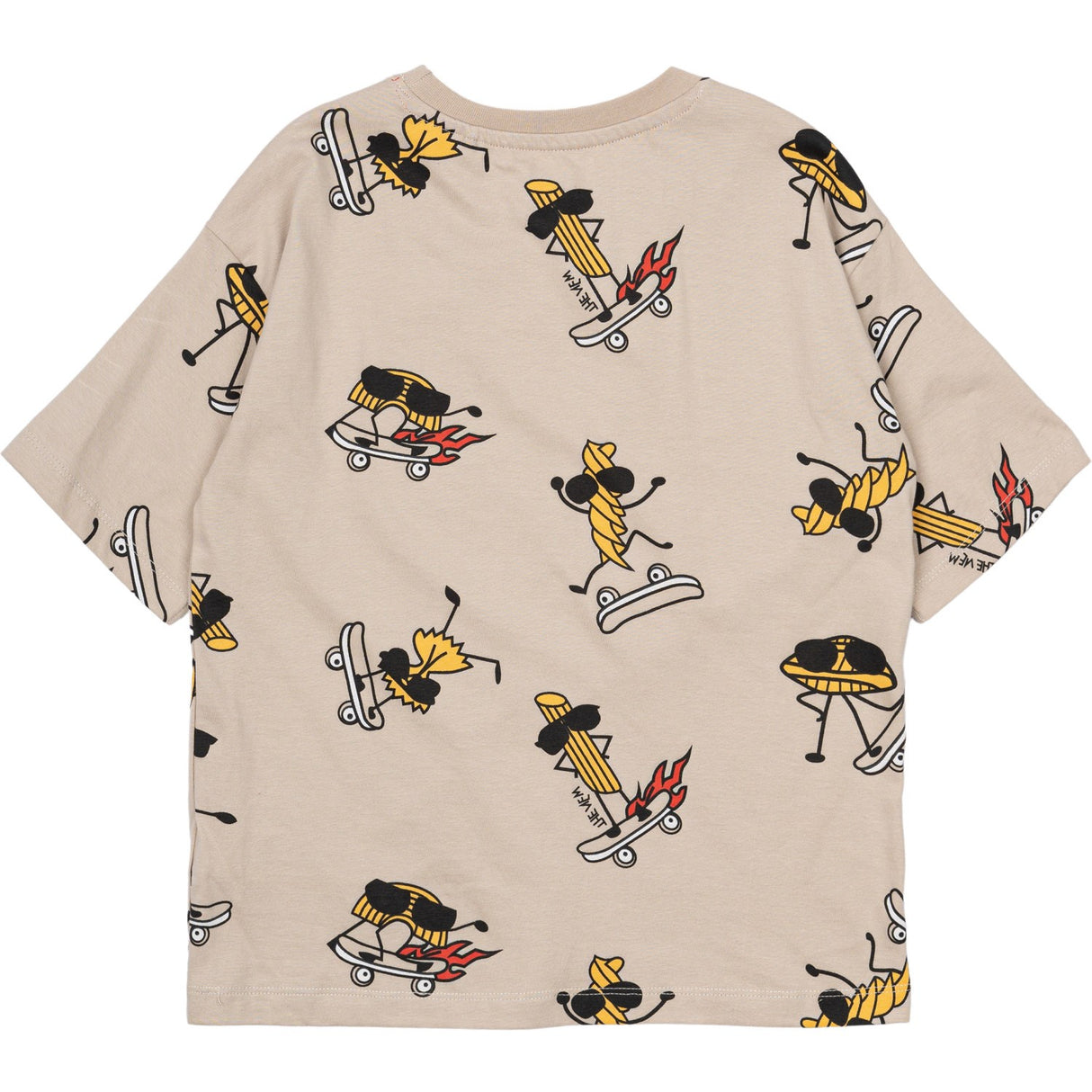 The New Feather Gray AOP Narfalle Oversize T-Shirt