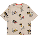 The New Feather Gray AOP Narfalle Oversize T-Shirt