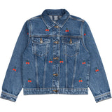 The New Medium Blue Denim EMB Natalia Denim Jacket