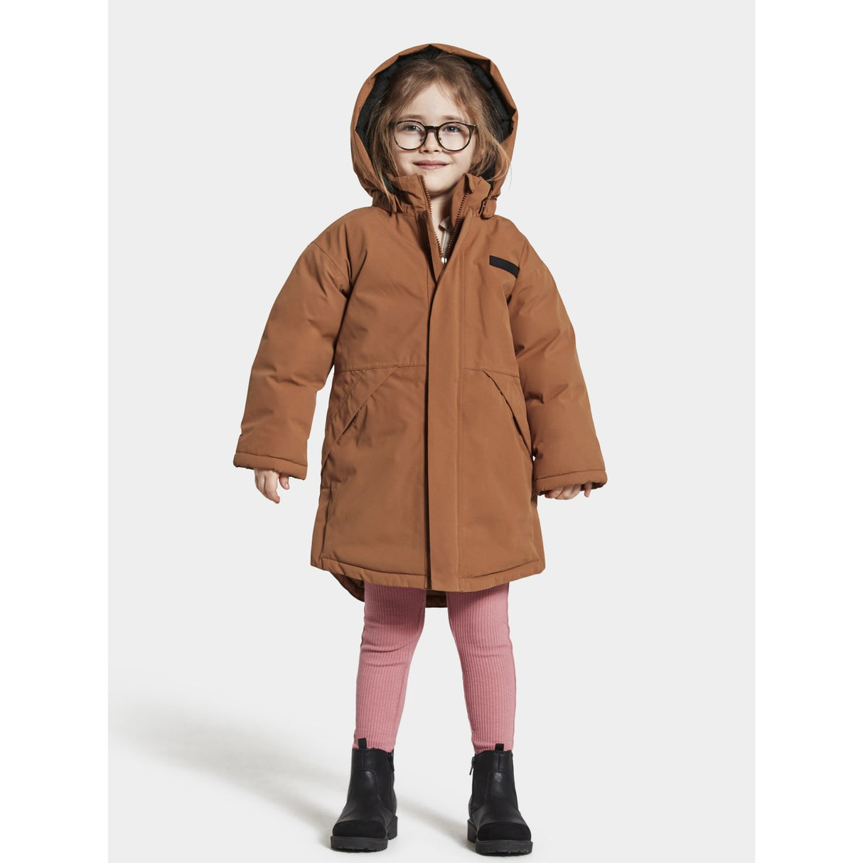 Didriksons Acorn Brown Timon Kids Parka