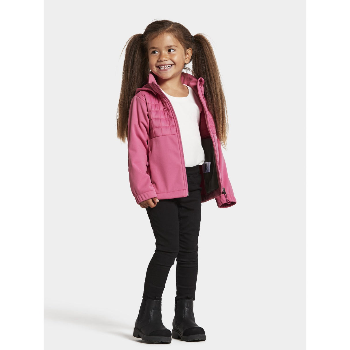 Didriksons Sweet Pink Briska Kids Jacket