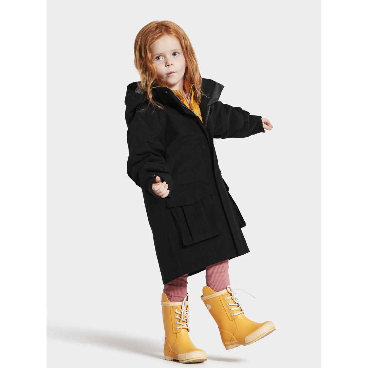 Didriksons Black Timo Kids Jacket