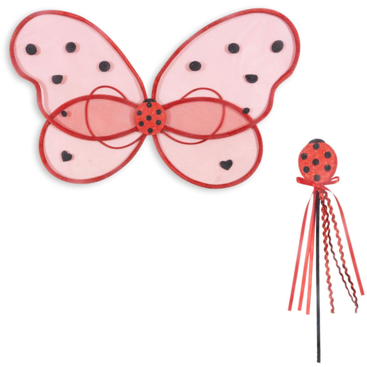 Konges Sløjd Ladybug Glitter Fairy Ladybug Costume