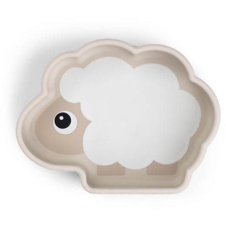 DonebyDeer Sand Silicone Stick & Stay Bowl Sheepy