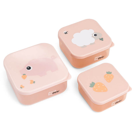 DonebyDeer Powder Snack Box Set of 3 Tiny farm