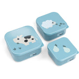 DonebyDeer Blue Snack Box Set of 3 pcs. Tiny farm
