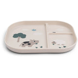 DonebyDeer Sand Foodie Divided Plate Tiny farm