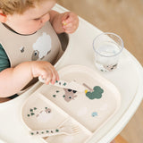 DonebyDeer Sand Foodie Divided Plate Tiny farm