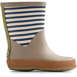 Wheat Rubber Boot Juno Blue Stripe