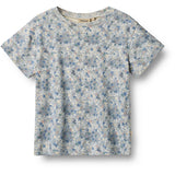 Wheat Blue Summer Flowers T-Shirt S/S Ella