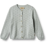 Wheat Soft Blue Knit Cardigan Maia