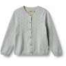 Wheat Soft Blue Knit Cardigan Maia