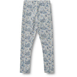 Wheat Blue Summer Flowers Jersey Leggings Jules