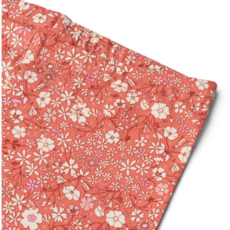Wheat Coral Flowers Jersey Leggings Jules