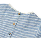 Wheat Blue Stripe Dress S/S Elma